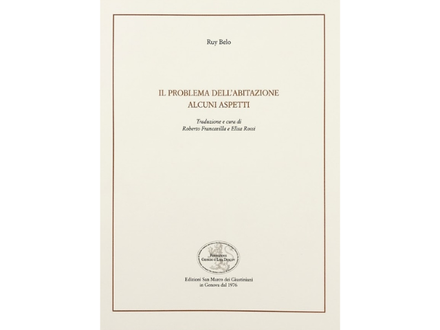 Mercoledì 25 marzo ore 18.00 presentazione di "Il problema dell'abitazione" a Genova