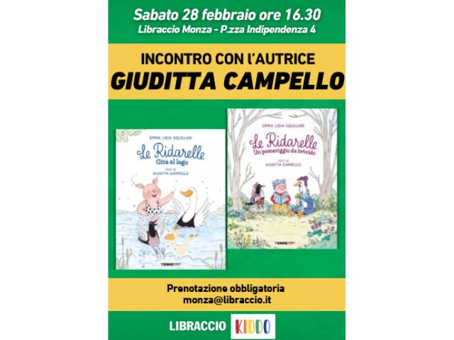 Sabato 28 febbraio ore 16.30 Lettura per bambini a Monza