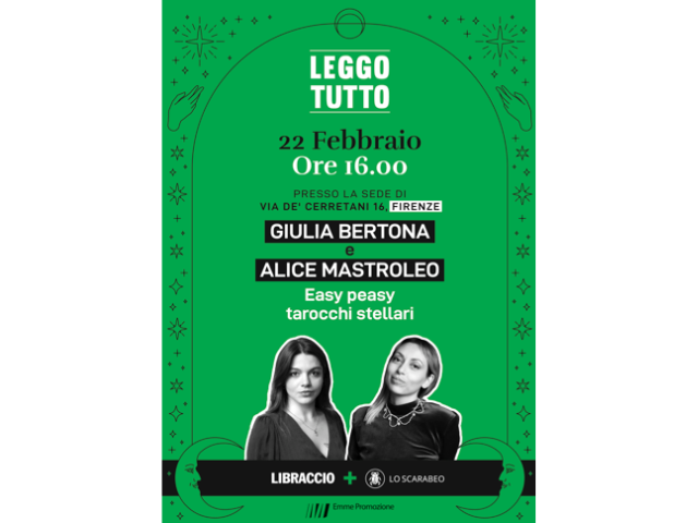Domenica 22 febbraio ore 16.00 presentazione di Giulia Bertona e Alice Mastroleo a Firenze