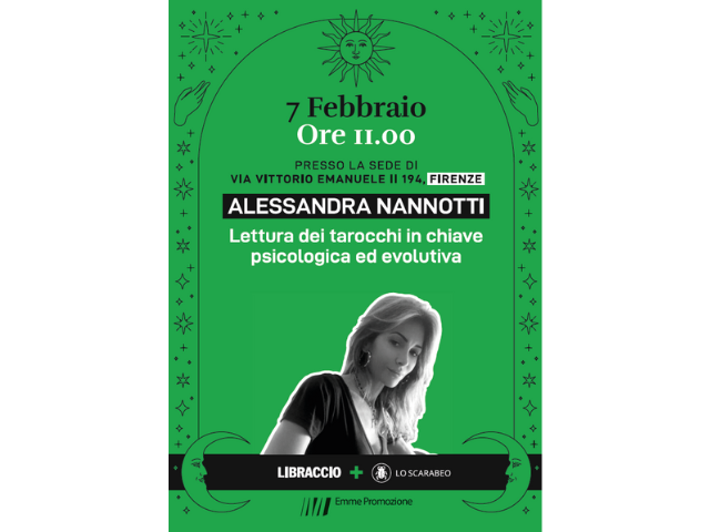 Sabato 7 febbraio ore 11.00 lettura dei tarocchi